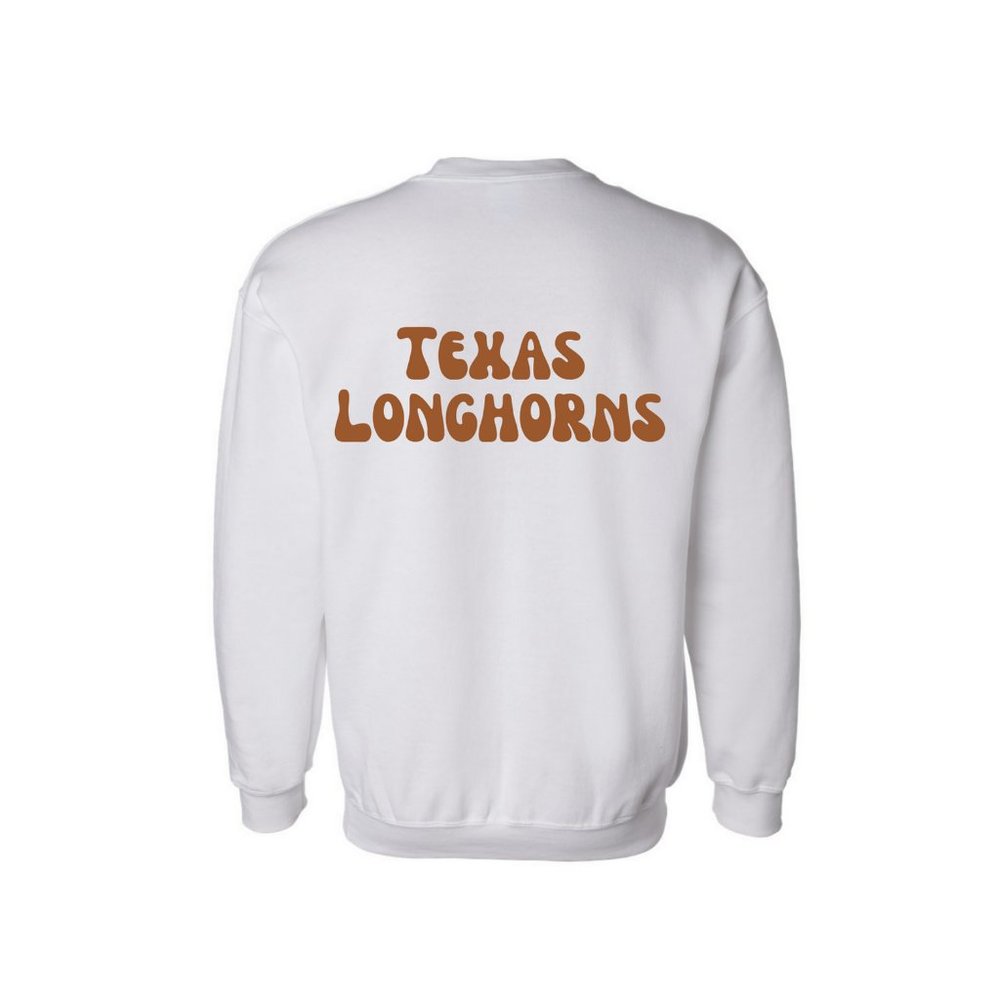 White Texas Longhorn crewneck sweatshirt - Picture 3 of 4